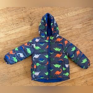 Boys London Fog winter coat Dinosaur Parka